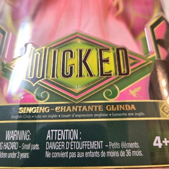 Mattel Wicked Singing Chantante Glinda Misprint URL Collectible NWT Never opened - Picture 2 of 9
